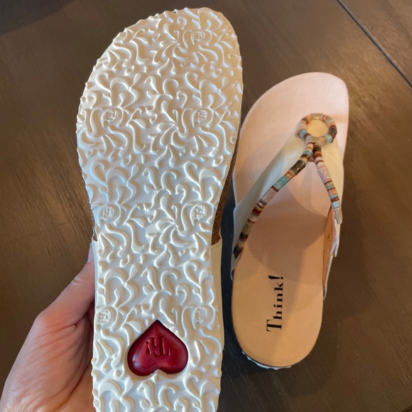 Think! Women’s Julia Sandals - Ivory - Size 40 (U.S. 9-9.5) - Picture 4 of 6